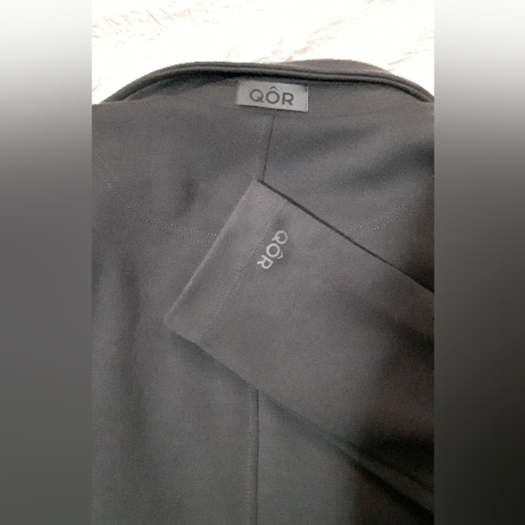 QÔR Men's Italian Fleece Blazer,Gray, Size S - Picture 5 of 6